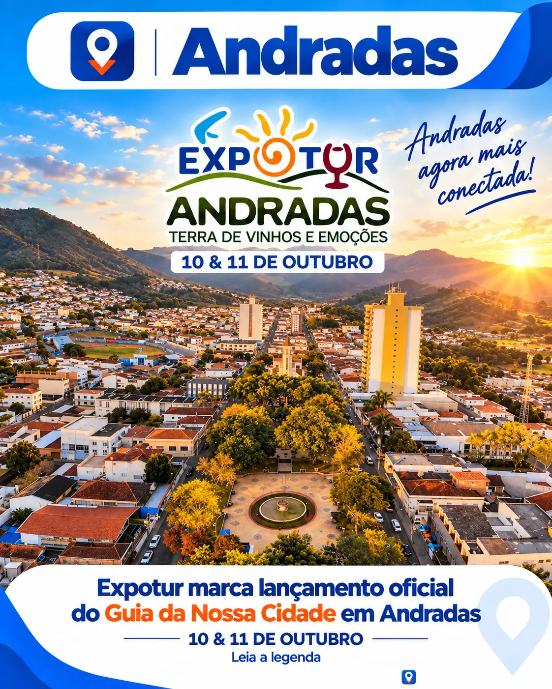 Expotur marca lançamento oficial do Guia da Nossa Cidade em Andradas