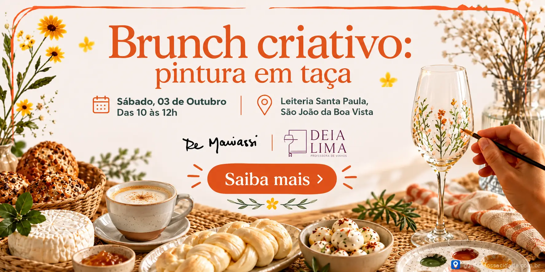 Desacelere com Arte e Brunch em São João da Boa Vista
