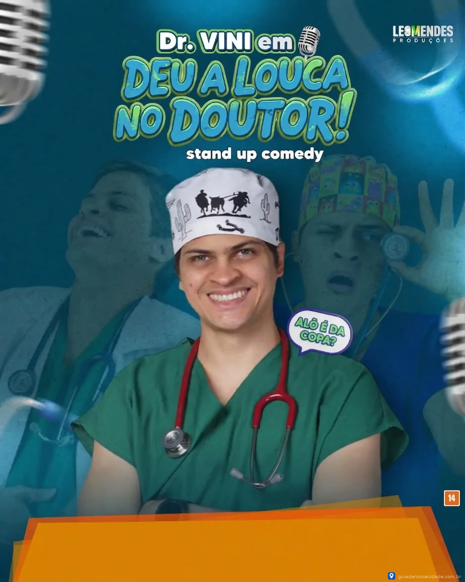 Espetáculo de Comédia: Dr. Vini em São João da Boa Vista